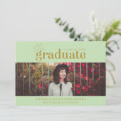 DAS BOLD-ABBILD | FOTO ABSCHLUSS INVITATION EINLADUNG (Stehend Vorderseite)