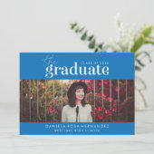 DAS BOLD-ABBILD | FOTO ABSCHLUSS INVITATION EINLADUNG (Stehend Vorderseite)