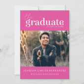 DAS BOLD-ABBILD | FOTO ABSCHLUSS INVITATION EINLADUNG (Vorderseite)