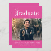 DAS BOLD-ABBILD | FOTO ABSCHLUSS INVITATION EINLADUNG (Vorne/Hinten)