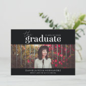 DAS BOLD-ABBILD | FOTO ABSCHLUSS INVITATION EINLADUNG (Stehend Vorderseite)