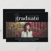 DAS BOLD-ABBILD | FOTO ABSCHLUSS INVITATION EINLADUNG (Vorne/Hinten)