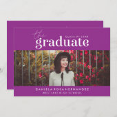 DAS BOLD-ABBILD | FOTO ABSCHLUSS INVITATION EINLADUNG (Vorne/Hinten)