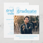 DAS BOLD-ABBILD | FOTO ABSCHLUSS INVITATION EINLADUNG (Vorne/Hinten)