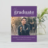 DAS BOLD-ABBILD | FOTO ABSCHLUSS INVITATION EINLADUNG (Stehend Vorderseite)