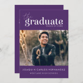 DAS BOLD-ABBILD | FOTO ABSCHLUSS INVITATION EINLADUNG (Vorne/Hinten)