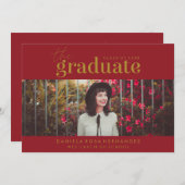 DAS BOLD-ABBILD | FOTO ABSCHLUSS INVITATION EINLADUNG (Vorne/Hinten)