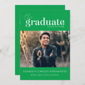 DAS BOLD-ABBILD | FOTO ABSCHLUSS INVITATION EINLADUNG (Vorne/Hinten)