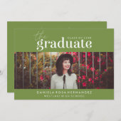 DAS BOLD-ABBILD | FOTO ABSCHLUSS INVITATION EINLADUNG (Vorne/Hinten)