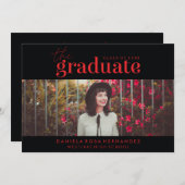 DAS BOLD-ABBILD | FOTO ABSCHLUSS INVITATION EINLADUNG (Vorne/Hinten)