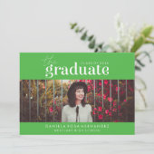 DAS BOLD-ABBILD | FOTO ABSCHLUSS INVITATION EINLADUNG (Stehend Vorderseite)