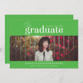 DAS BOLD-ABBILD | FOTO ABSCHLUSS INVITATION EINLADUNG (Vorne/Hinten)