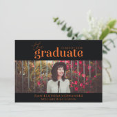 DAS BOLD-ABBILD | FOTO ABSCHLUSS INVITATION EINLADUNG (Stehend Vorderseite)