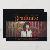 DAS BOLD-ABBILD | FOTO ABSCHLUSS INVITATION EINLADUNG (Vorne/Hinten)