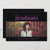 DAS BOLD-ABBILD | FOTO ABSCHLUSS INVITATION EINLADUNG (Vorne/Hinten)