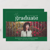 DAS BOLD-ABBILD | FOTO ABSCHLUSS INVITATION EINLADUNG (Vorne/Hinten)