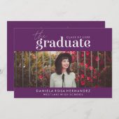 DAS BOLD-ABBILD | FOTO ABSCHLUSS INVITATION EINLADUNG (Vorne/Hinten)