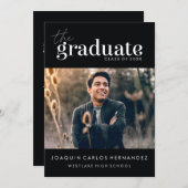 DAS BOLD-ABBILD | FOTO ABSCHLUSS INVITATION EINLADUNG (Vorne/Hinten)