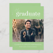 DAS BOLD-ABBILD | FOTO ABSCHLUSS INVITATION EINLADUNG (Vorne/Hinten)