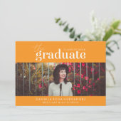 DAS BOLD-ABBILD | FOTO ABSCHLUSS INVITATION EINLADUNG (Stehend Vorderseite)