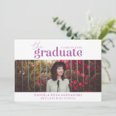 DAS BOLD-ABBILD | FOTO ABSCHLUSS INVITATION EINLADUNG (Stehend Vorderseite)