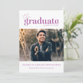 DAS BOLD-ABBILD | FOTO ABSCHLUSS INVITATION EINLADUNG (Stehend Vorderseite)