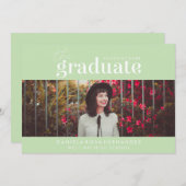 DAS BOLD-ABBILD | FOTO ABSCHLUSS INVITATION EINLADUNG (Vorne/Hinten)