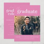 DAS BOLD-ABBILD | FOTO ABSCHLUSS INVITATION EINLADUNG (Vorne/Hinten)