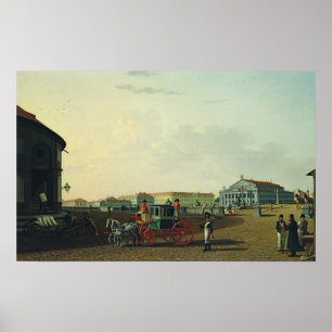 Das Bolshoi Theater im St. Petersburg, 1802 Poster