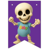 Das Boneheads™ Bones Academy™-Partybanner Wimpelkette (Erste Fahne)