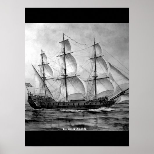 Das Bonhomme Richard, 1779_War-Bild Poster (Vorne)