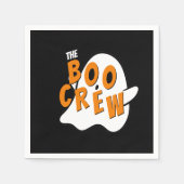 Das Boo Crew Ghost Family Halloween-Party Black Serviette (Vorderseite)