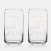 Das Boo-Crew Halloween-Boo-Trinkbehälter-Set Dosenglas (Rückseite)