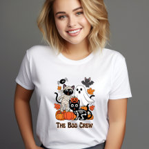 Das Boo Crew Halloween-Shirt – Lustiges Schwarz, O
