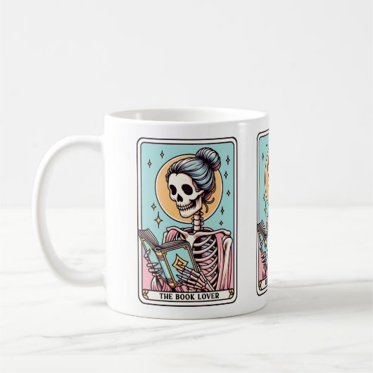 Das Book Lover Tarot Card Book Lover's Kaffeetasse (Links)