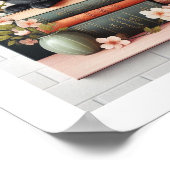 Das Bookmark Black Cat" Poster (Ecke)