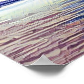 Das Boot bewegt sich von der Küste weg Poster (Ecke)