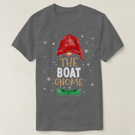 Das Boot Gnome Familie Matching Weihnachten Outfit T-Shirt (Design vorne)
