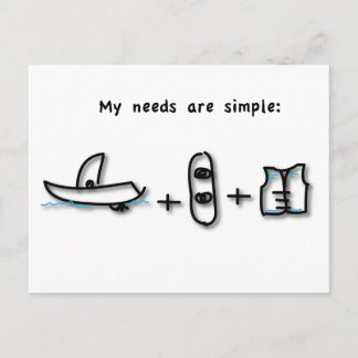 Das Boot ist alles, was ich brauche Postkarte