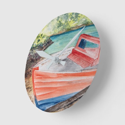 Das Boot Runde Wanduhr (Winkel)