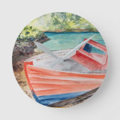 Das Boot Runde Wanduhr (Vorderseite)