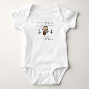 Das Booten des Kapitäns ist immer richtig, und ich Baby Strampler