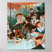 Das Bootsessen von Pierre-Auguste Renoir Poster (Vorne)