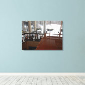 Das Bootshaus Leinwanddruck (Insitu (Holzboden))