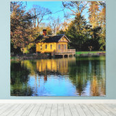 Das Bootshaus Leinwanddruck (Insitu (Holzboden))