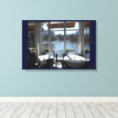 Das Bootshaus Leinwanddruck (Insitu (Holzboden))