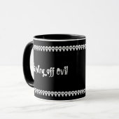 Das Böse abwehren Tasse (Vorderseite Links)
