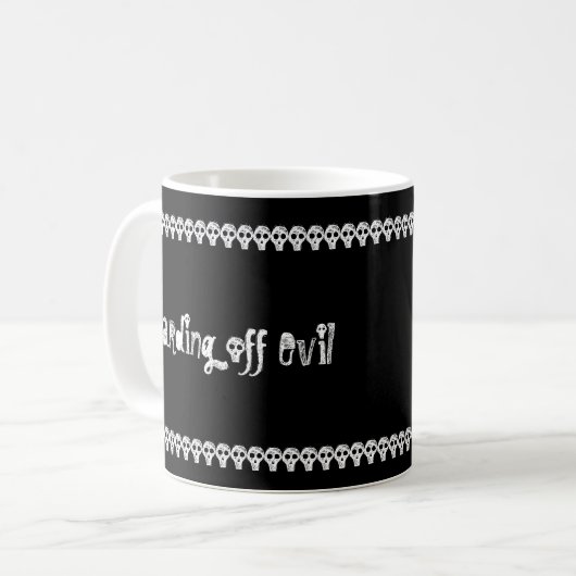 Das Böse abwehren Tasse (Vorderseite Links)