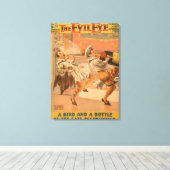 Das böse Auge "A Bird & a Bottle" Theater Leinwanddruck (Insitu (Holzboden))