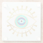 Das böse Auge im grünen Untersetzer (Rückseite)